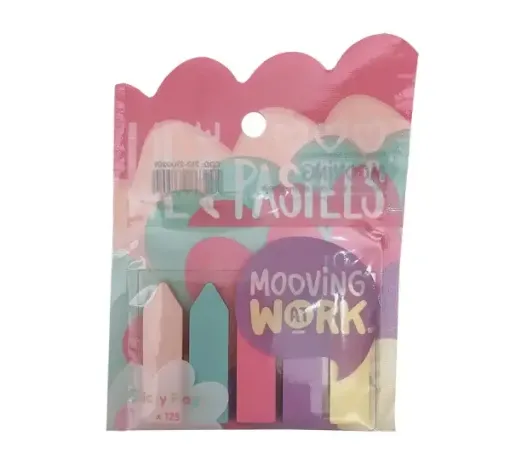 flechitas adhesivas sticky note post it linea mow mooving x125 5 colores pastel 0