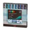 marcador tinta pigmentada agua uni posca trazo 1 8 2 5mms pc 5m set 8 colores frios 0