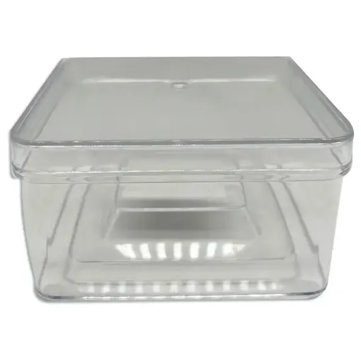 recipiente plastico cuadrado tapa medida 107x59mms 0