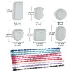 set 6 moldes silicona para resina epoxi modelo colgante circular 42x7 5mms por 5 unidades 1