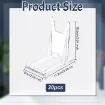 soporte vertical pie acrilico medida 60x112x105mms por unidad 1