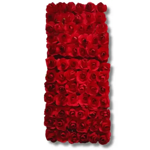 ramito rositas mini papel alambre x144 unidades color rojo 0