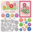 matriz relieve embossing folder para maquina troqueladora x2 planchas 16x11cms modelo maceta flores 0