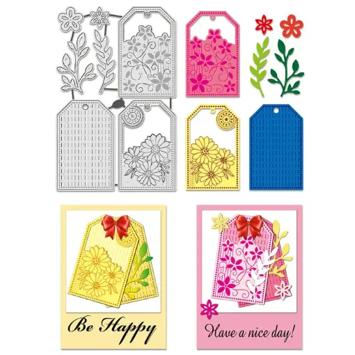 matriz relieve embossing folder para maquina troqueladora plancha 17x11cms modelo tarjeta flores 0