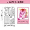 matriz relieve embossing folder para maquina troqueladora plancha 17x11cms modelo tarjeta flores 1