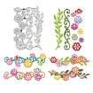 matriz relieve embossing folder para maquina troqueladora plancha 18x12 5cms modelo guarda flores 0