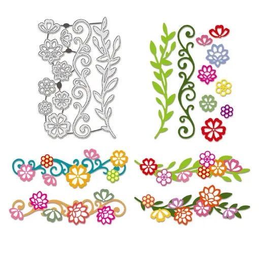 matriz relieve embossing folder para maquina troqueladora plancha 18x12 5cms modelo guarda flores 0