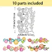 matriz relieve embossing folder para maquina troqueladora plancha 18x12 5cms modelo guarda flores 1