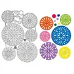 matriz relieve embossing folder para maquina troqueladora plancha 16x11cms modelo mandalas formas 0