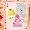 matriz relieve embossing folder para maquina troqueladora plancha 17x11cms modelo tarjeta flores 4