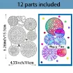 matriz relieve embossing folder para maquina troqueladora plancha 16x11cms modelo mandalas formas 4