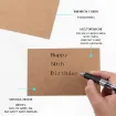 tarjeta carton kraft espesor 5mms medida 145x95mms por 50 unidades 3