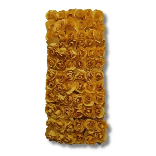 ramito rositas mini papel alambre x144 unidades color amarillo ocre 0