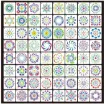 stencil plantilla 7 6x7 6cms modelo mandala 64 modelos diferentes por unidad 0