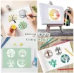 stencil plantilla 7 6x7 6cms modelo mandala arbol 64 modelos diferentes por unidad 1