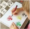 stencil plantilla 7 6x7 6cms modelo mandala arbol 64 modelos diferentes por unidad 2