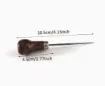 punzon mango madera anatomico corto lustrado medida 10 5cms para cuero telas manualidades gral 0