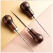 punzon mango madera anatomico corto lustrado medida 10 5cms para cuero telas manualidades gral 1