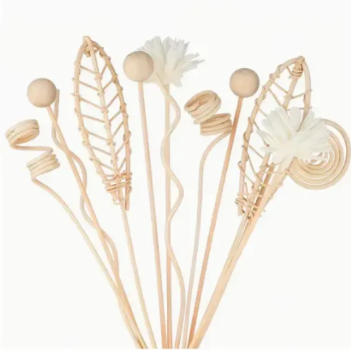 varilla ratan difusoras 24cms para hornito esencias formas colroes varios set x4 varas 0