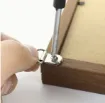 gancho colgador metalico para cuadros 25x15mms tornillo por 10 unidades color niquel 4