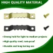 gancho colgador dentado metalico sierra para cuadros medida 45x8mms tornillos negro por 5 unidades 9