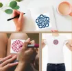 stencil plantilla 7 6x7 6cms modelo mandala 64 modelos diferentes por unidad 4