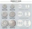 botones broches magneticos presion metalicos 10mms color oro x10 sets 2