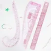 reglas acrilico flexible multifuncional para realizar patrones costura set 3 modelos 0