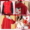 aplique parche bordado termoadhesivo para tela modelo corazon medida 28 58mms color rojo x4 medidas 5