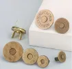 botones broches magneticos presion metalicos 10mms color oro x10 sets 3