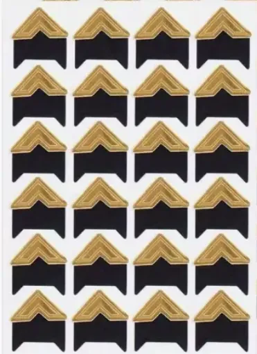 esquinero carton 2cms aplique adhesivo para scrapbooking fotos plancha x24 unidades negro dorado 0