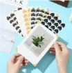 esquinero carton 2cms aplique adhesivo para scrapbooking fotos plancha x24 unidades negro dorado 2