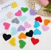 aplique parche bordado termoadhesivo para tela modelo corazon 35mms varios colores 1