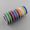 hilo metalizado trenzado 1mm carreteles 10mts variedad colores 0