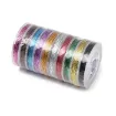hilo trenzado metalizado para bijouterie 0 6mms carretel 10mts variedad colores 2