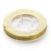 hilo trenzado metalizado para bijouterie 0 6mms carretel 10mts color dorado 0