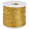 cordon elastico metalizado 1mms x110mts color dorado 0