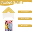 esquinero carton 2x1cms aplique adhesivo para scrapbooking fotos plancha x24 unidades dorado 4
