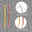 set agujas mano para costura pasa facil ojo grande set 16 agujas surtidas 2