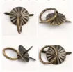 sujetadores mini metal brad fasteners anillo para scrapbooking 38x20mm x5 unidades color oro viejo 0