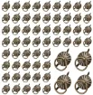 sujetadores mini metal brad fasteners anillo para scrapbooking 38x20mm x5 unidades color oro viejo 1