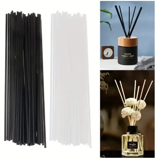 varilla ratan difusoras 20cms para hornito esencias set x10 varas color blanco 0