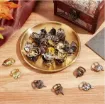 sujetadores mini metal brad fasteners anillo para scrapbooking 38x18mm x5 unidades color oro viejo 6