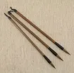 pincel para caligrafia tradicional china mango madera 24cms punta redonda cerda 4