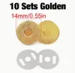 botones broches magneticos presion metalicos 14mms color oro bronce x5 sets 0