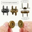 botones broches magneticos presion metalicos 14mms color oro viejo x5 sets 0
