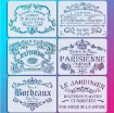 stencil plantilla 20x15cms modelo vintage carteles 6 modelos diferentes por unidad 1