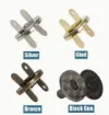 botones broches magneticos presion metalicos 14mms color oro bronce x5 sets 9