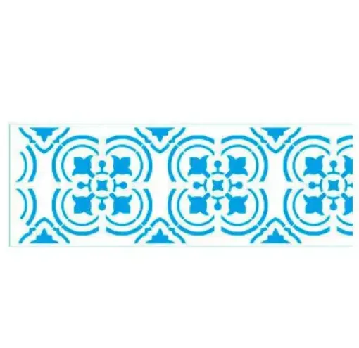 stencil marca litoarte 8 x28cms cod ste 417 guarda azulejos 0