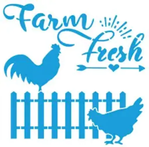 stencil marca litoarte 14x14 cms cod sta 182 farm fresh 0